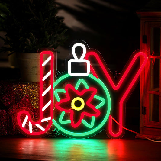 Christmas Joy Neon Sign (14x13 inches)