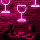 Wine Glass Neon Signs (6x10 inches)