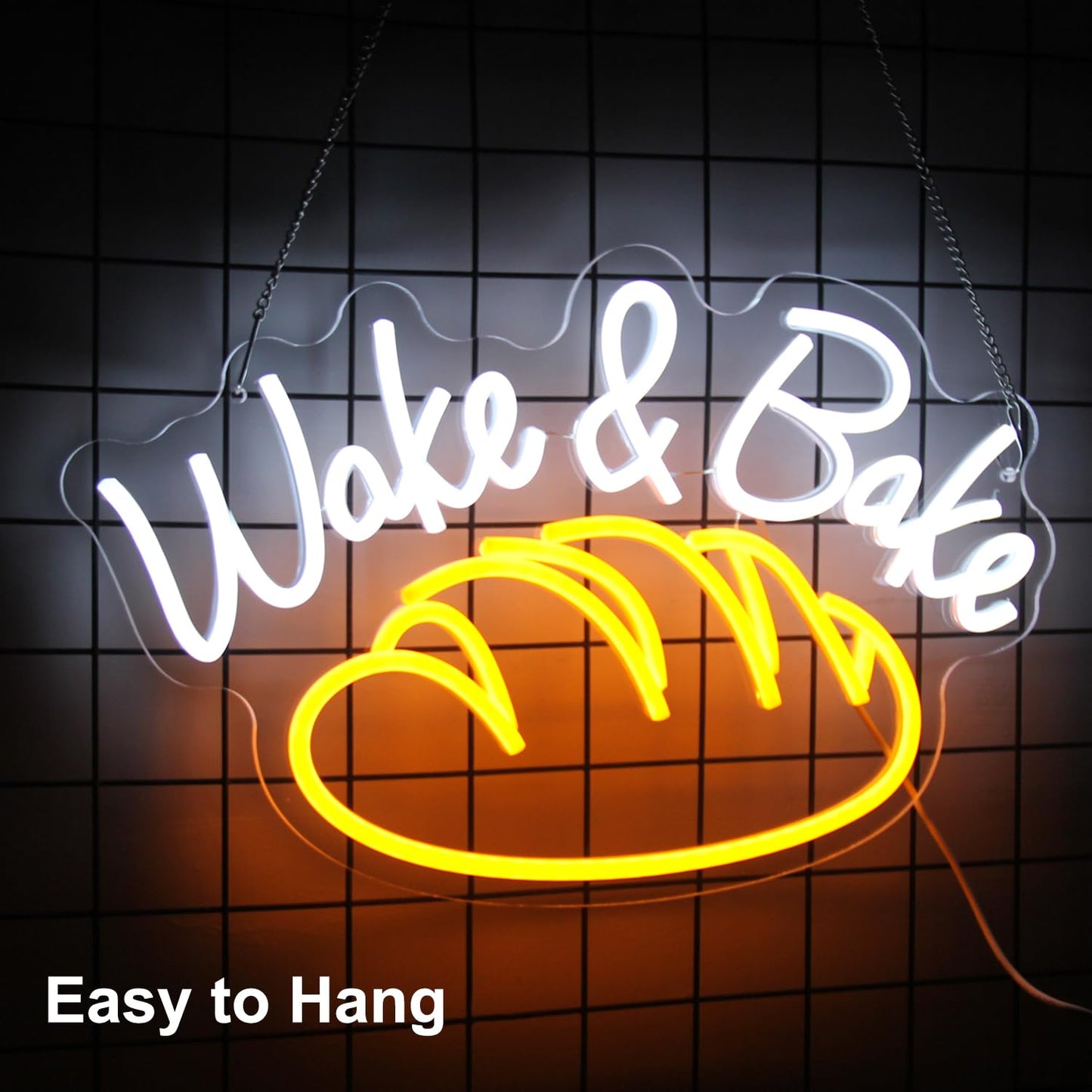 Wake And Bake Neon Sign Bakery (11x17 inches)