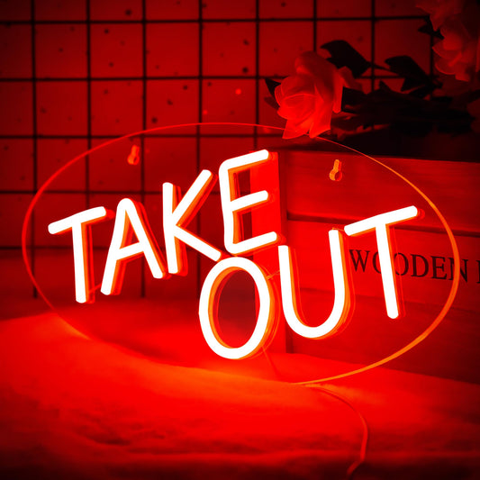 Take-Out Available Neon Sign