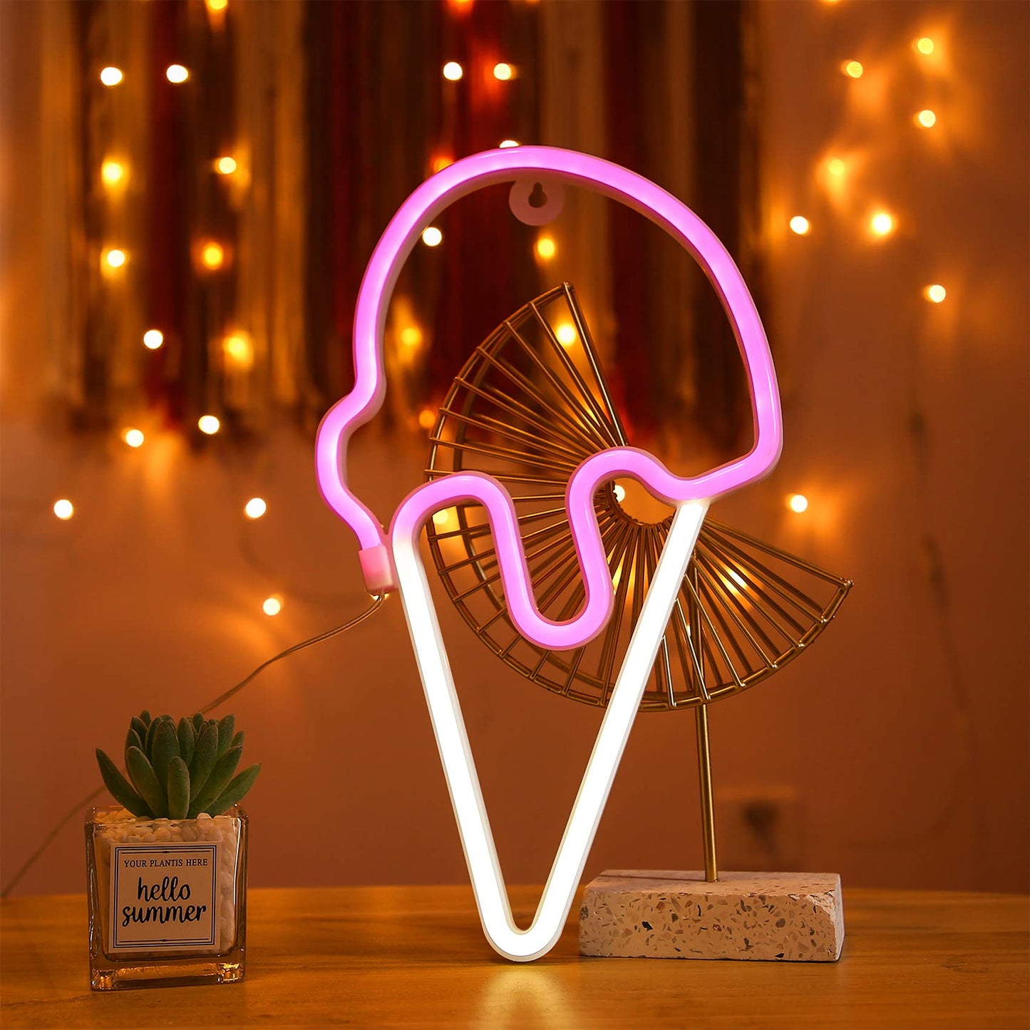 Ice Cream Signs Neon Lights (6*12 inches)