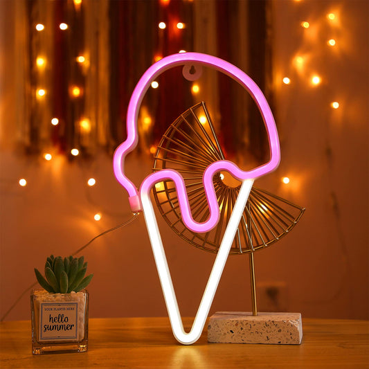 Ice Cream Signs Neon Lights (6*12 inches)