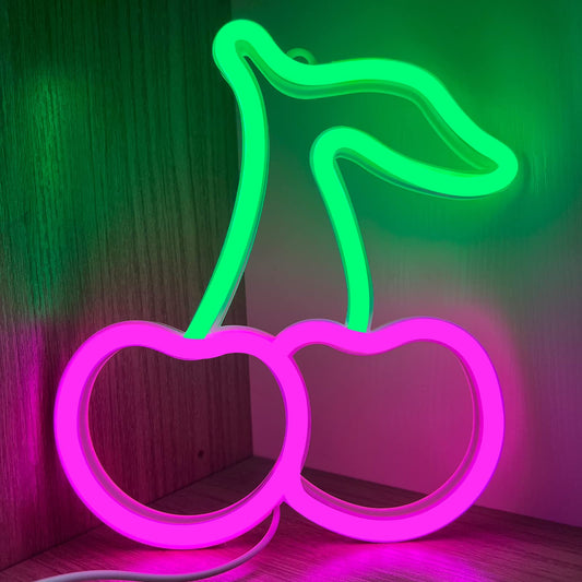 Cherry Neon Sign (7x10 inches)