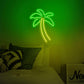 Palm Tree Neon Sign 10 X 14 inches (Green/Yellow)