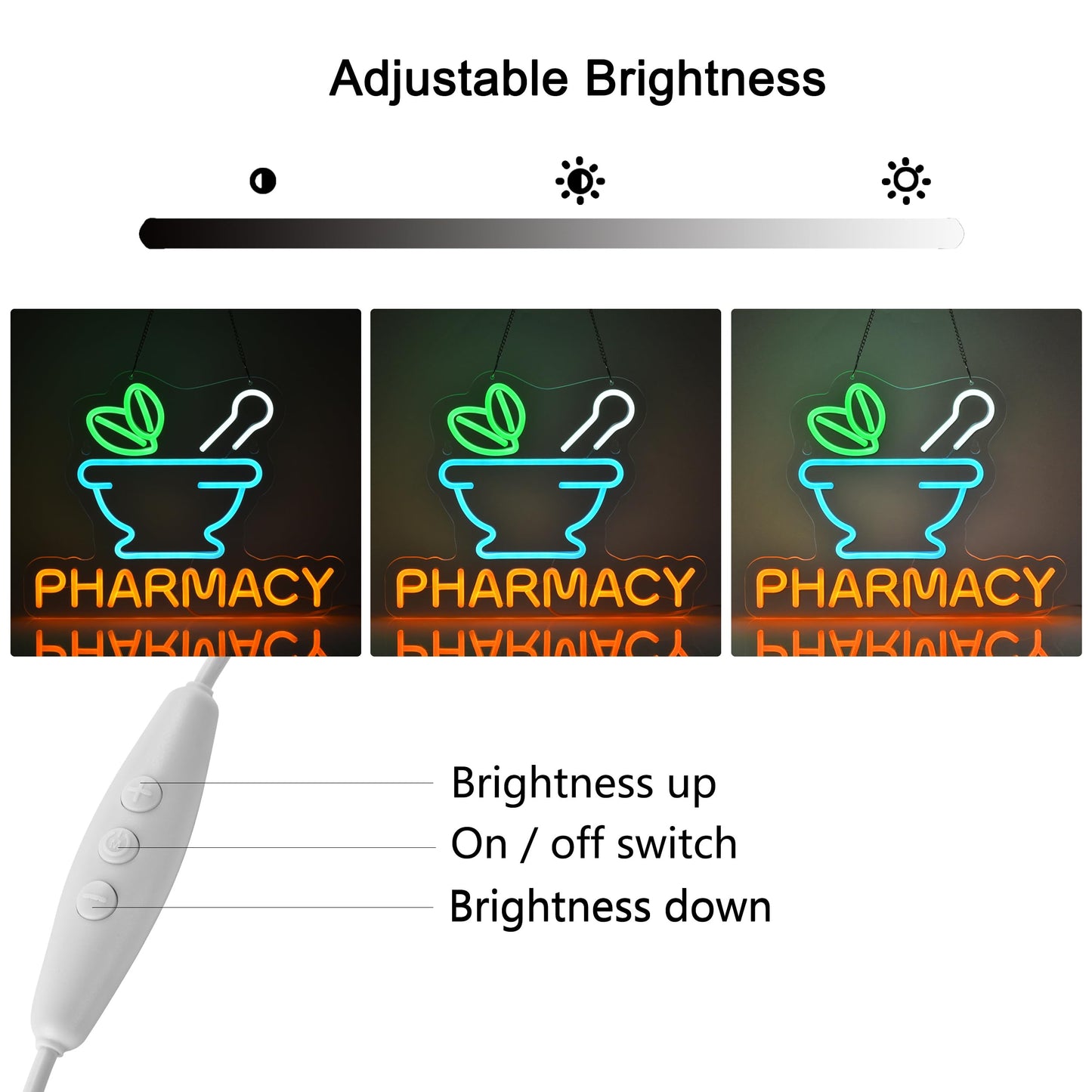 Pharmacy Neon Sign 16.1" x 12.6"