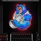 Beast Mode Bear Neon Sign – Hardcore Gym LED Wall Light
