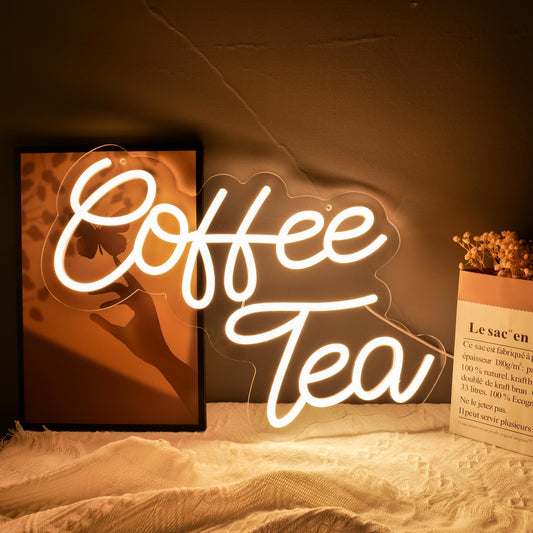 Tea Coffee Neon Sign (10x16 inches)