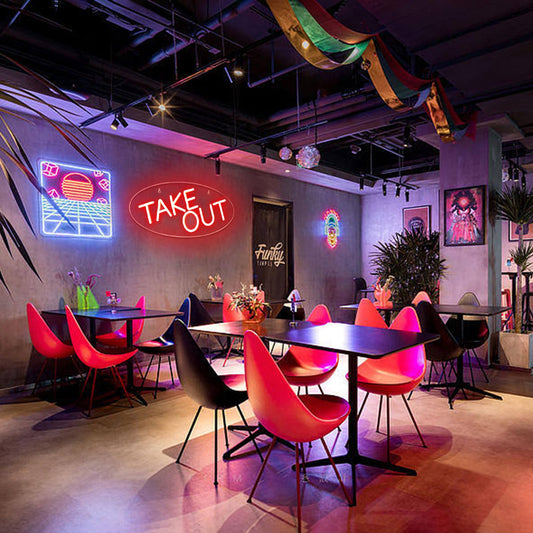 Take-Out Available Neon Sign