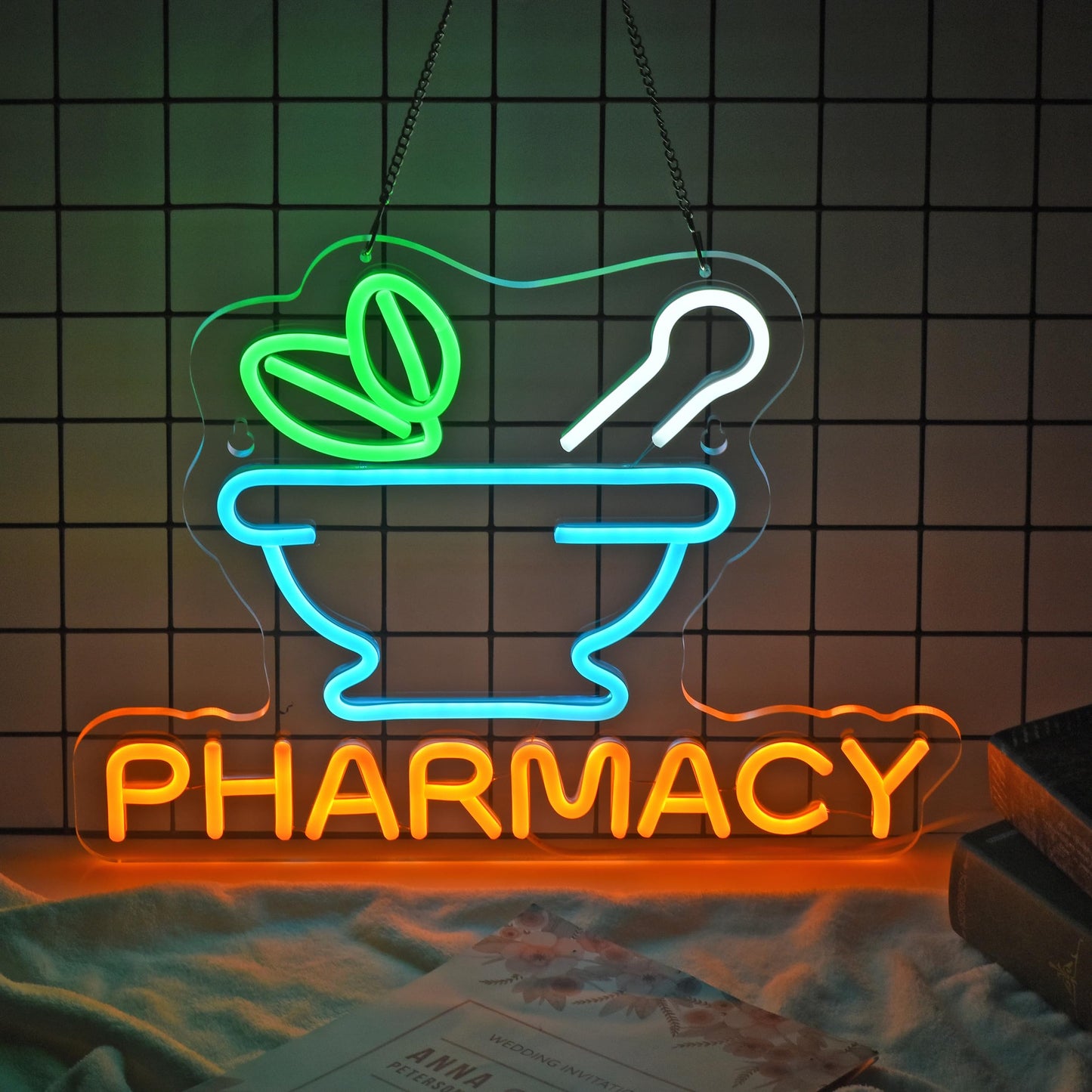 Pharmacy Neon Sign 16.1" x 12.6"