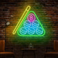 8 ball/Snooker Neon sign 18*18 inches