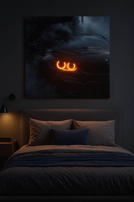 BMW Smoke Fury Headlight Neon Sign – 6mm LED Flex Glow