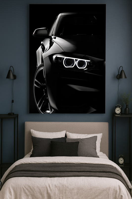 Midnight BMW Glow – Premium Neon Car Wall Art