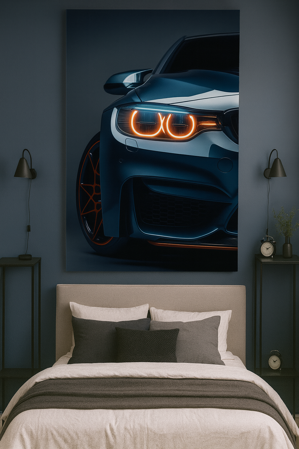 Inferno Halo BMW – Premium Neon Car Wall Art