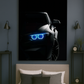 Stealth Mode BMW – Luxury Neon Wall Decor