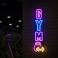 Vertical Neon GYM Sign – LED Wall Light for Fitness Studios & Home Gym
