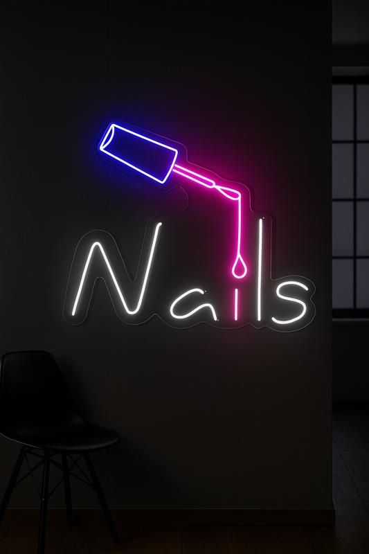Glow Nails – Nail Polish Drip LED Neon Sign