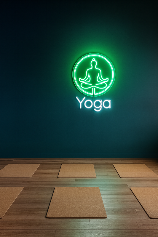 Zen Glow – fitness GYM Yoga LED Neon Sign for Meditation & Wellness Spaces