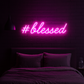 Blessed Neon Sign (8x18 inches) (Pink)