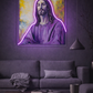 ✝️ Jesus Portrait Neon Wall Art – Faith LED Neon Light
