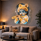 Baby Krishna Neon Wall Art – Divine LED Spiritual Home Décor
