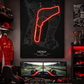 Monza F1 Circuit Neon Wall Art – Ultimate Racing Fan Room Decor | Neon Signs India — Image 1