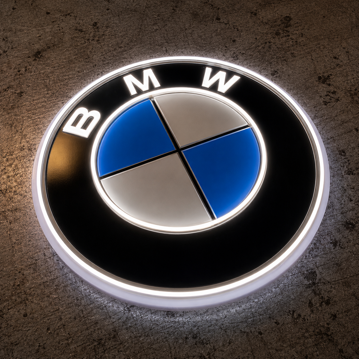 BMW Roundel UV Print Neon Sign