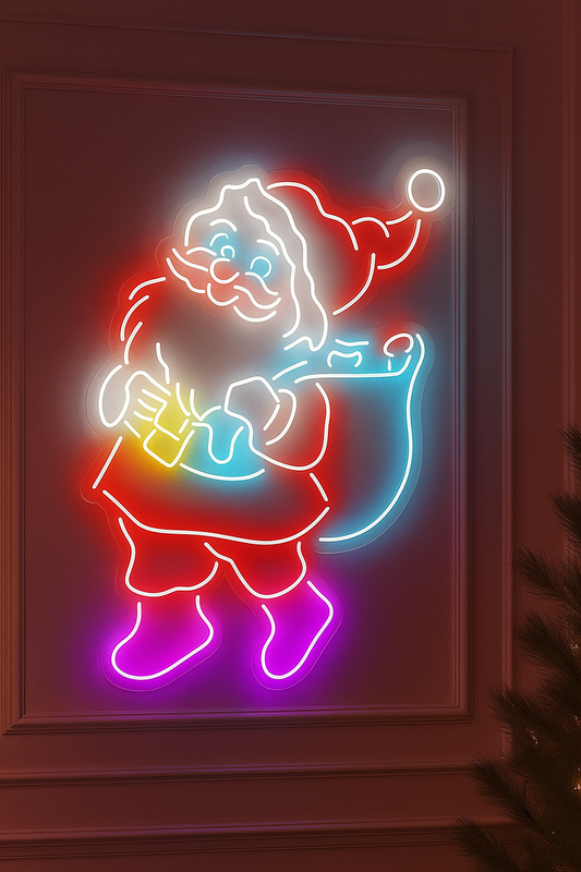 Christmas santa neon sign led 