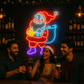 Santa Bar Neon Sign – Festive Neon Wall Light (3x2 feet)