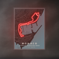 Monaco Grand Prix F1 Circuit Map – Red LED Neon Wall Art