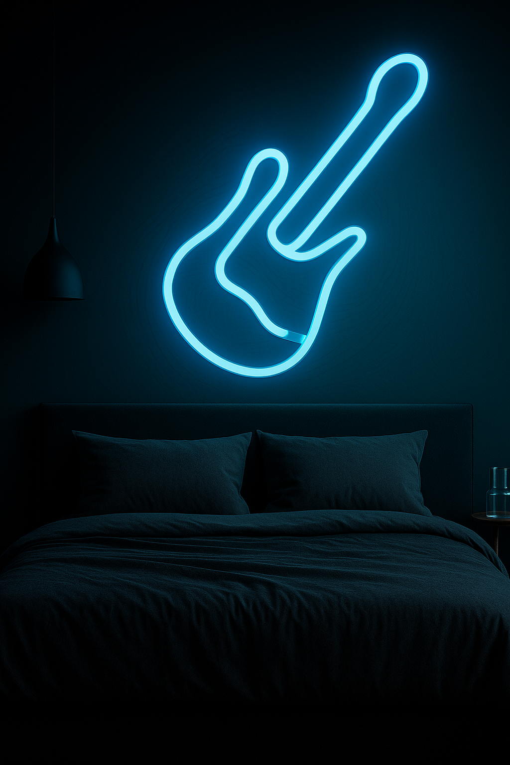 Guitar Neon Sign (5x11 inches)