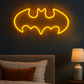 Neon Sign India LED Batman NEON Sign Light (8x12 inches) Neon LED Light, Wall Art Home Decor ,Decorative Light for Room, Party and Bar( Yellow)