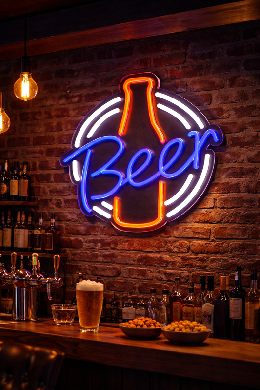 Beer Bar Decor Neon Signs 11x11 inches