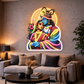 Radha Krishna Neon Wall Art – Divine LED Spiritual Home Décor