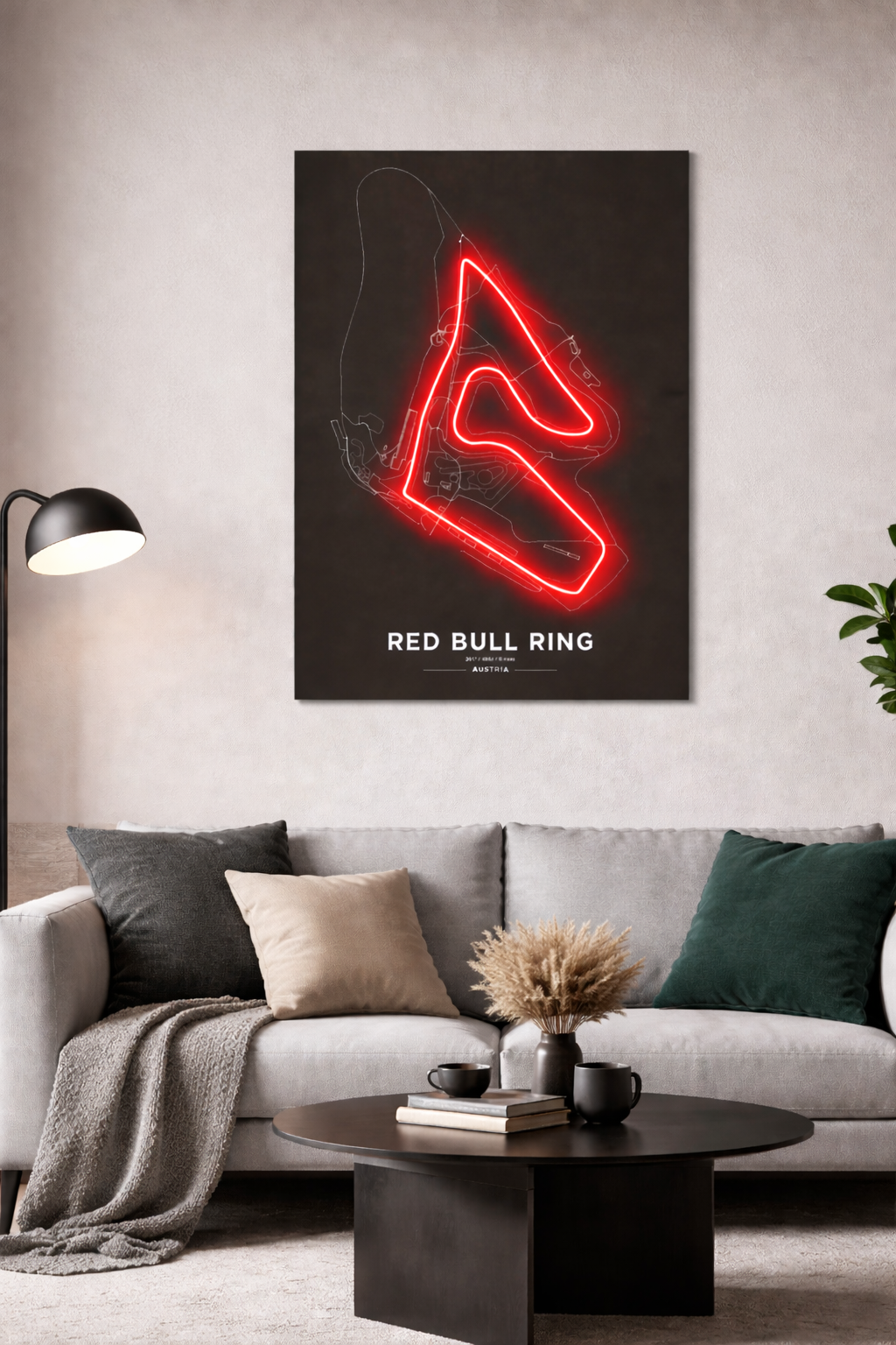 Red Bull Ring  F1 Circuit Wall Art – F1 Track LED Style Poster | Neon Signs India — Image 1