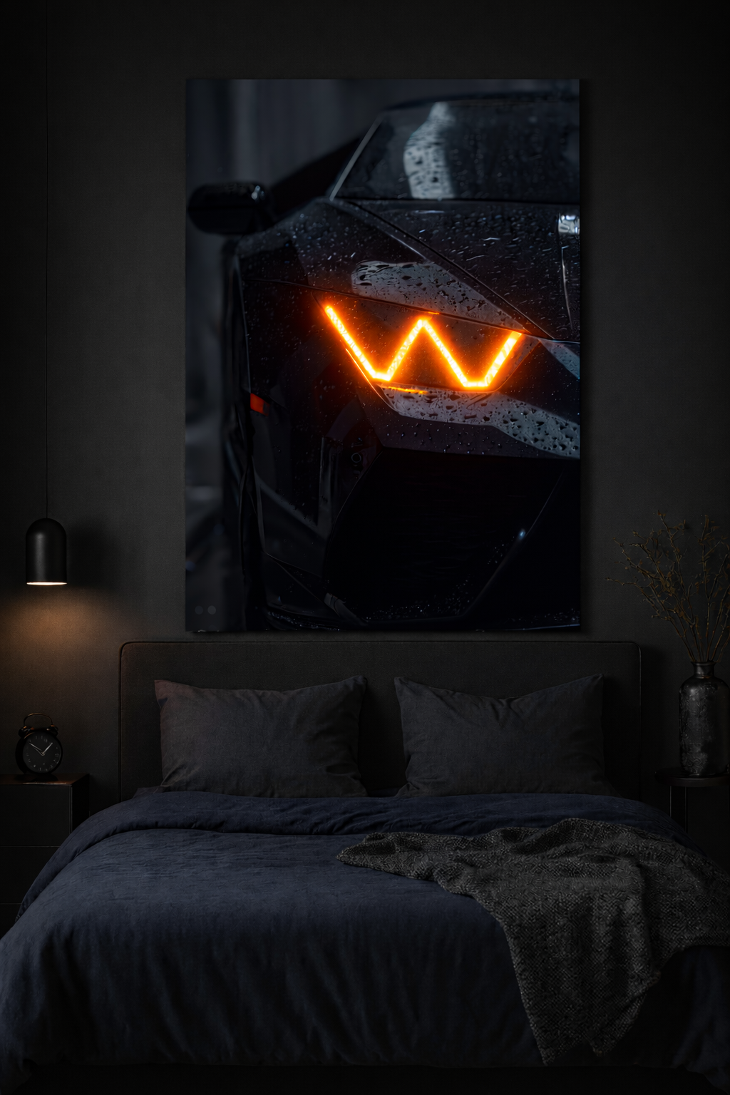 Lamborghini Rain-Glow Headlight – 6mm LED Neon Flex Wall Art