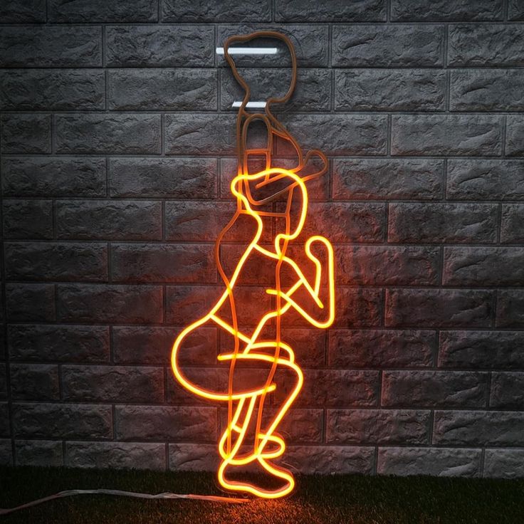 Dynamic Fitness Motion Neon Sign | Gym & Dance Wall Art LED Neon