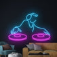 DJ Neon LED Wall Sign – Music Club & Bar Room Glow Art