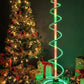 🎄 Spiral Christmas Tree Neon Light – Warm Red & Green Glow 4 feet