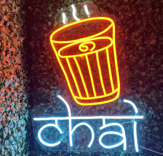 Chai Neon Sign Size 17x12 inch