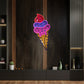 Ice Cream Cone Cartoon Pop Art LED Neon Sign
