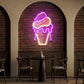 Ice Cream Cones Pop Art LED Neon Sign