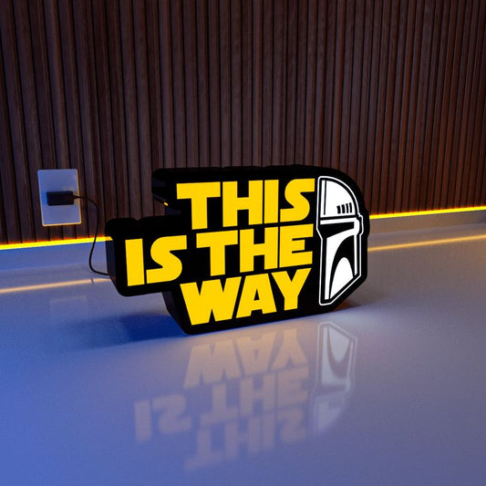 This Is The Way LED Neon Desk Lamp –Inspired Night Light