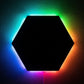 RGB Hexagon Neon Wall Light – Modern Geometric LED Wall Art