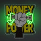 Money Power LED Neon Sign – Hustler Statement Wall Art