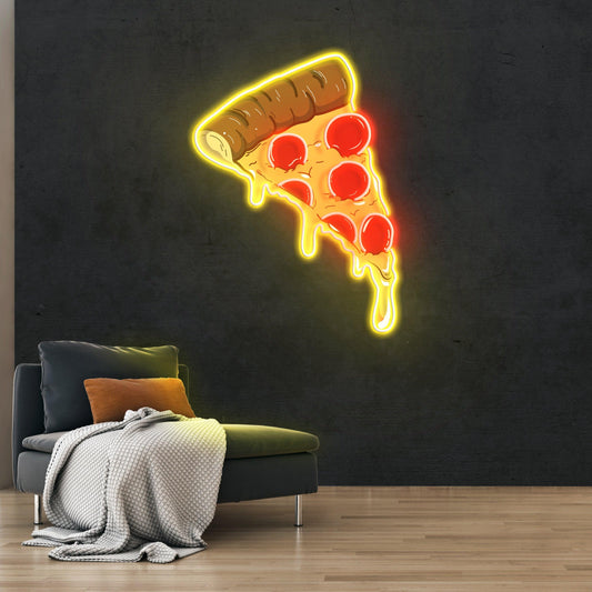 Pizza Neon Sign – Acrylic Artwork | LED Wall Decor for Cafe & Restaurant