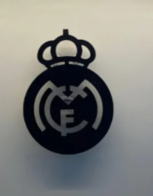 Real Madrid Blue Glow LED Neon Wall Light – Premium Football Logo Decor