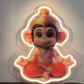 Bal Hanuman LED Neon Wall Art – Divine Glow for Pooja & God Room