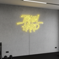 Train Hard Neon LED Sign – Motivational Gym Wall Light