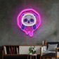 Cute Panda Donut  UV Print Neon Sign –  Dessert LED Wall Art | Neon Signs India — Image 1