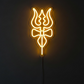 Shivji trisul neon sign for mandir decor
